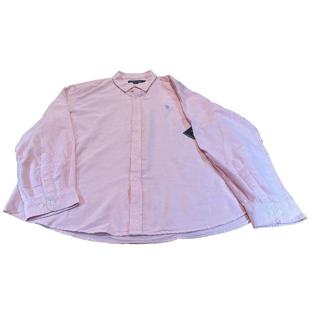 NEW US Polo Assn Mens 100% Cotton Weekend Oxford Shirt Button Down Pony Size 3XL